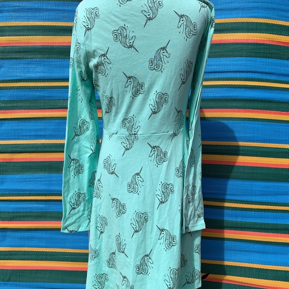 Cat & Jack Mint Green Unicorn Dress - Picture 4 of 8